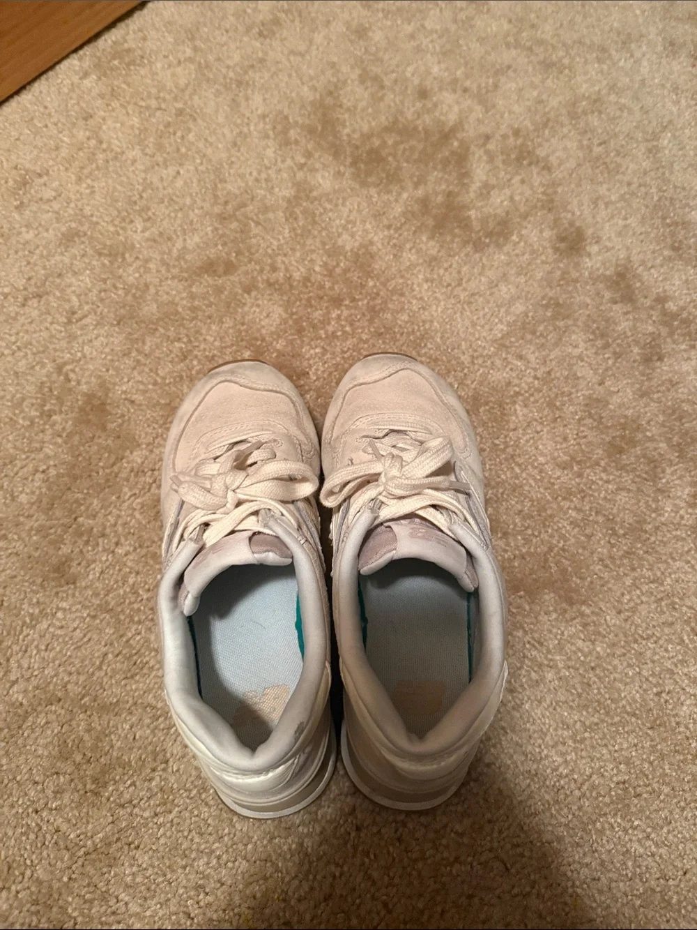 New Balance 574 Women’s Light Beige Suede Sneakers